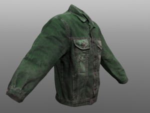 jeans jacket closed 3D-Modell
