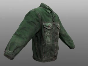 jeans jacket closed 3D Model
