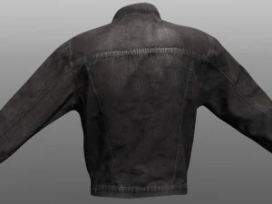 jeans jacket closed 3D Model