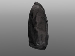 jeans jacket closed Model 3D