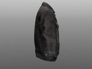 jeans jacket closed 3D Model