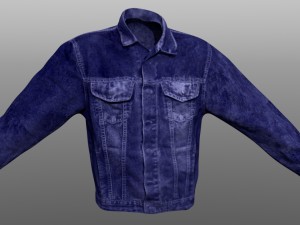 jeans jacket closed 3D Model