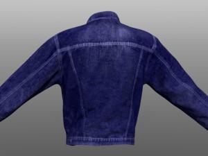 jeans jacket closed 3Dモデル