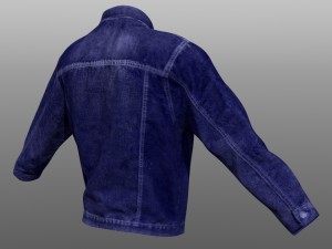jeans jacket closed 3Dモデル
