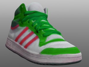 sneakers low poly model Modelo 3D