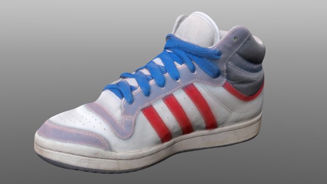 sneaker low poly model 3D Model .c4d .max .obj .3ds .fbx .stl .blend 