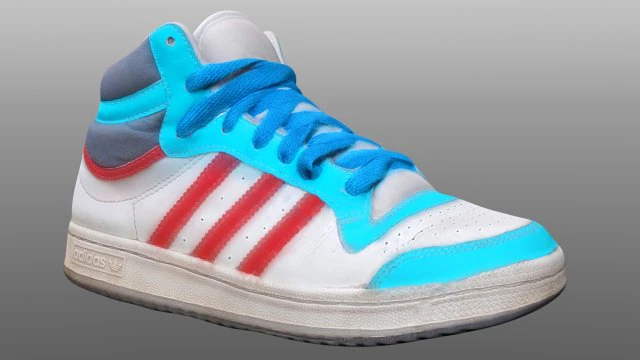 sneaker low poly model 3D Model .c4d .max .obj .3ds .fbx .stl .blend 