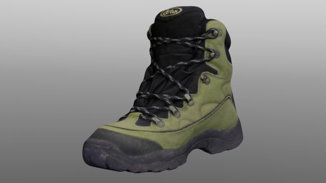 boot low poly model 3D Model .c4d .max .obj .3ds .fbx .stl .blend 