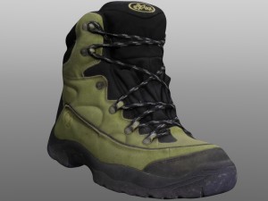 boot low poly model 3D Model