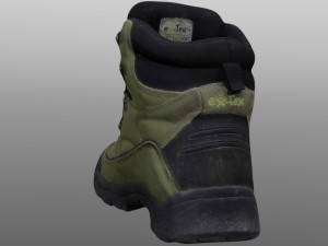boot low poly model 3D Model