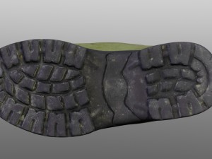 boot low poly model 3D Model