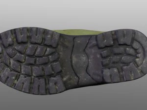 boot low poly model 3D Model