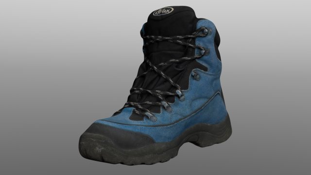 boot low poly model 3D Model .c4d .max .obj .3ds .fbx .stl .blend 