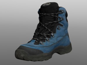 boot low poly model Model 3D