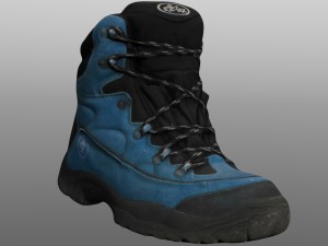 boot low poly model 3D Model