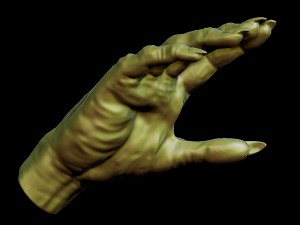 Creepy monster hand for print 3D Print Model