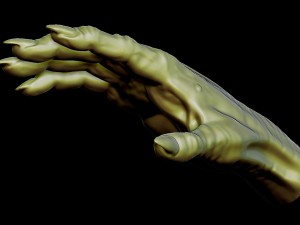 Creepy monster hand for print 3D Принт Модель