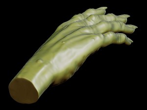 Creepy monster hand for print 3D Принт Модель