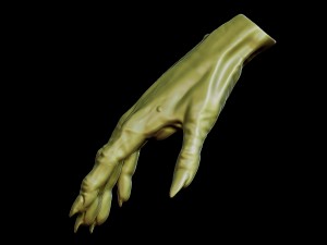 Creepy monster hand for print 3D Принт Модель