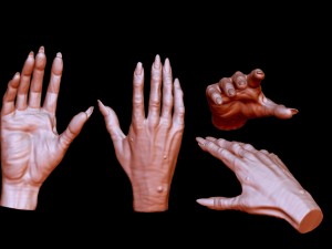 Creepy monster hand for print 3D Принт Модель