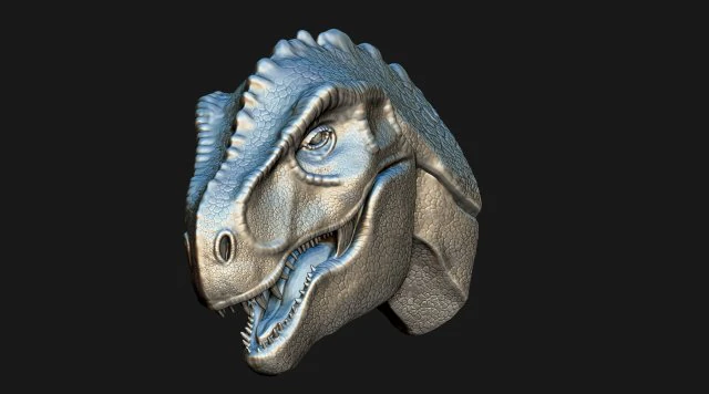 t-rex head for print 3D Print Model .c4d .max .obj .3ds .fbx .stl .blend 