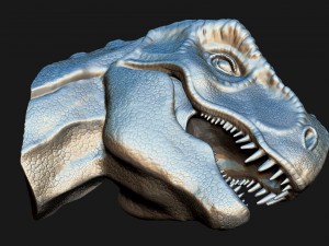 t-rex head for print Modello di stampa 3D