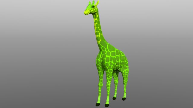 giraffe low poly model 3D Model .c4d .max .obj .3ds .fbx .stl .blend 