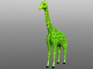 giraffe low poly model 3D Model