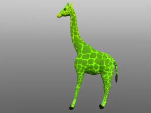giraffe low poly model 3D Model