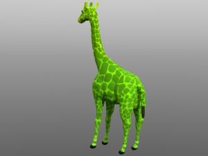 giraffe low poly model 3D Model