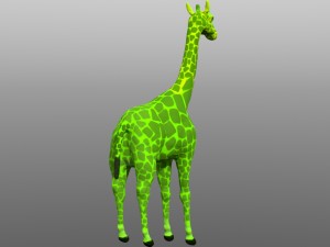 giraffe low poly model 3D Model
