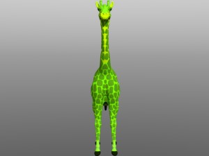 giraffe low poly model 3D Model