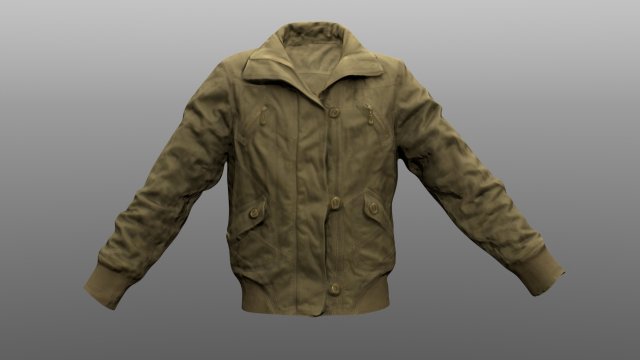 jacket low poly model Model 3D .c4d .max .obj .3ds .fbx .stl .blend 