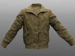 jaqueta modelo low poly Modelo 3D