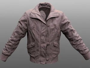 модель куртки low poly 3D Модель