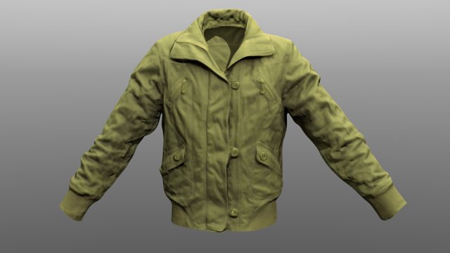 jacket low poly model 3D-Modell .c4d .max .obj .3ds .fbx .stl .blend 