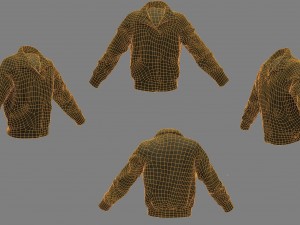 jacket low poly model 3D 모델