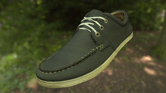 shoe low poly model Model 3D .c4d .max .obj .3ds .fbx .stl .blend 