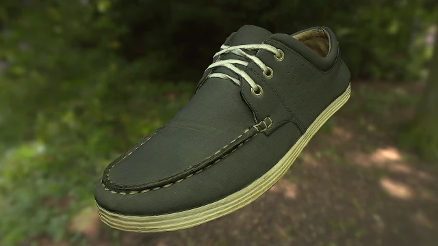 shoe low poly model 3D Model .c4d .max .obj .3ds .fbx .stl .blend 