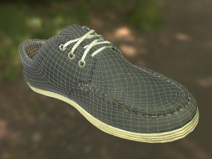 shoe low poly model Model 3D