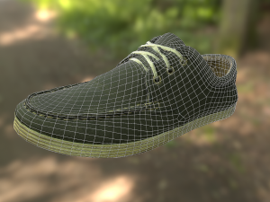 shoe low poly model Model 3D