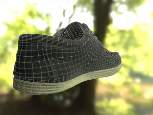 shoe low poly model Model 3D