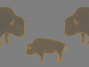 maglia di base in poliestere basso di bisonte Modello 3D