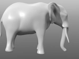 elephant low poly base mesh 3D Model