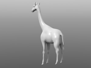giraffe low poly base mesh 3D Model