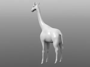 giraffe low poly base mesh 3D Model