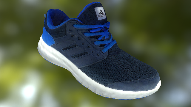sneaker low poly model Model 3D .c4d .max .obj .3ds .fbx .stl .blend 