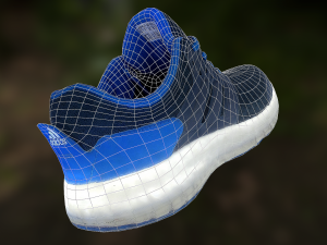 sneaker low poly model Model 3D
