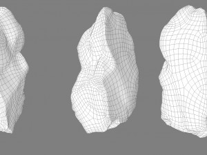 rock low poly model 3D Model
