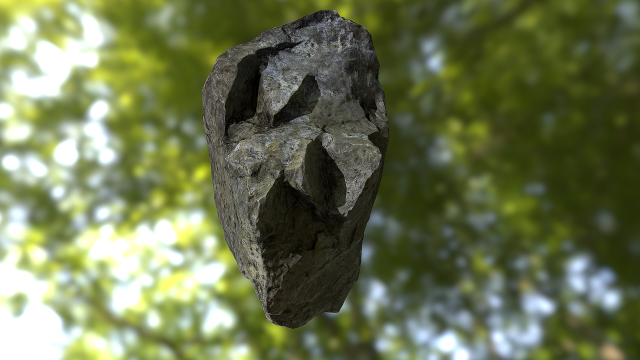 rock low poly model 3D Model .c4d .max .obj .3ds .fbx .stl .blend 